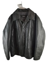 STRELLSON Black Leather Bomber