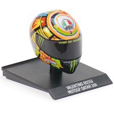 Minichamps 1/10 Scale 2011 Qatar Moto GP Valentino Rossi AGV Mini Helmet
