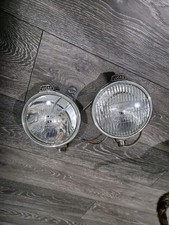 LUCAS FT6/LR6 CHROME SEALED BEAM SPOT & FOG LAMPS VGC  