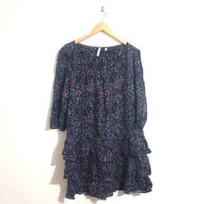 Piper Dress Sz 16 Blue Red