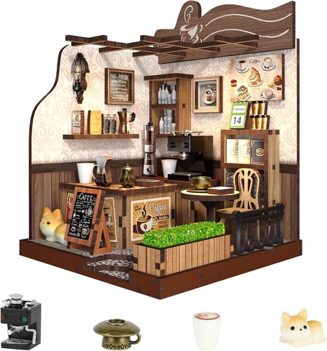 Diy miniature house kit model - miniature,