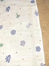 1953 Queen Elizabeth II Coronation Souvenir Handkerchief Printed With Open Work