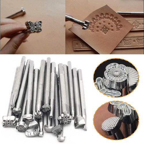 Leather stamping tools set - leather,
