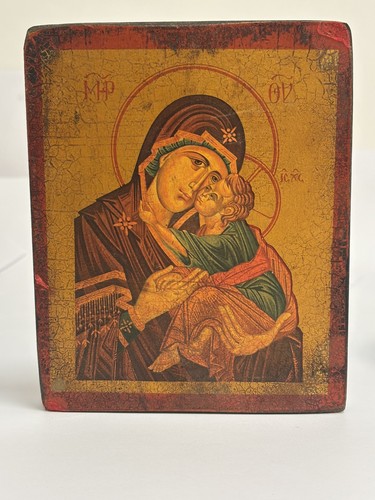 Byzantine icon eleousa virgin - byzantine,
