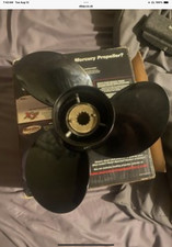 Mercury black max / GENUINE NEW / 10.3/4 / 12 pitch / 13 spline 25 to 60 hp