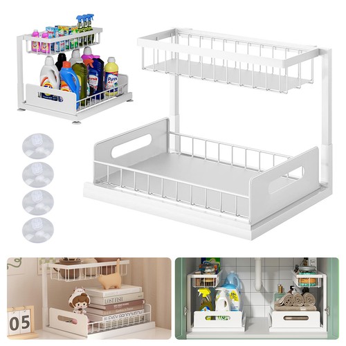 Under sink organizer tier - sink, 2