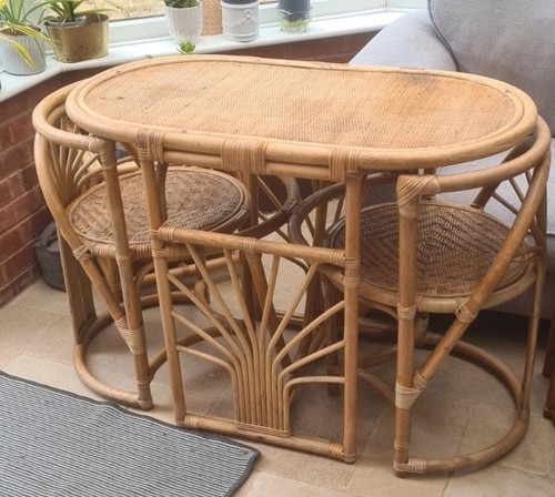 Vintage boho bamboo - vintage, rattan