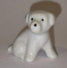Vintage Dog Figurine ~ White