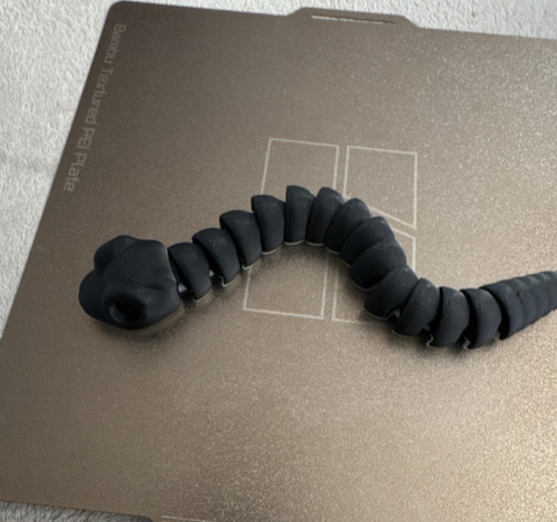 Black articulated plastic - articulated,