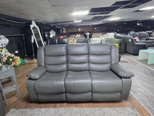 3 Leather Recliner Sofa Set
