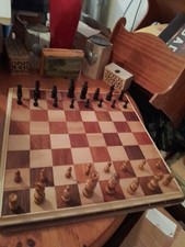 Medium Size Chessmen's Superior Quality Wooden Regency Chess Pieces Set- 697TBLT