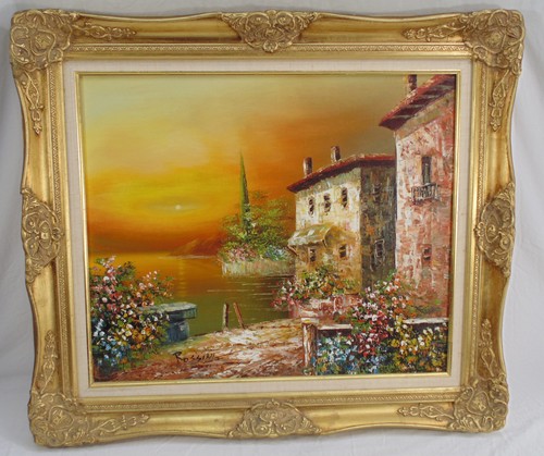 Romano rossini original oil - romano,