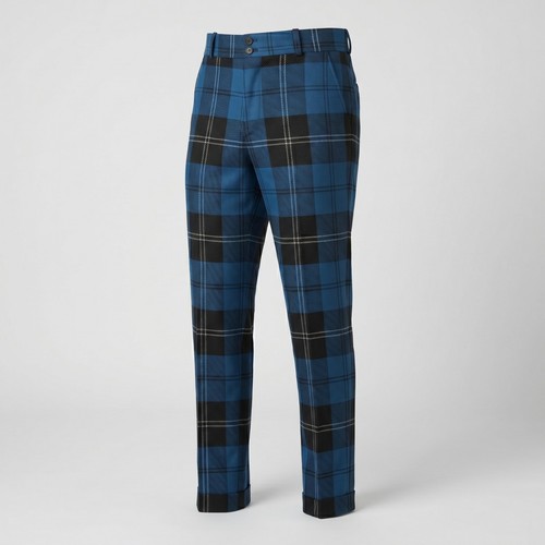 Men scottish tartan trews - scottish,