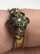 Antique 15K Georgian Emerald