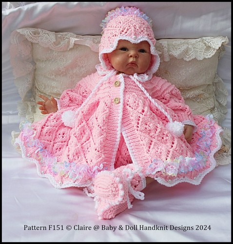 Baby reborn doll knitting - doll,
