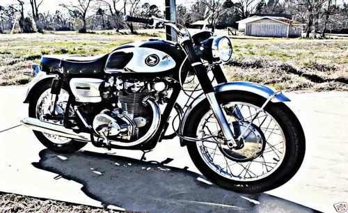 Photo motorbike honda cb450 - a4,