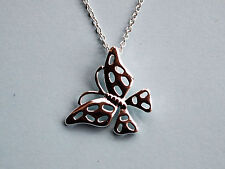 A Beautiful 925 Sterling Silver Butterfly Pendant Necklace