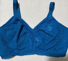 M&S NONWIRED 360 STRETCH FULL CUP BRALETTE with Inner Support in TURQ Size 34F