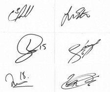 10 DERBY COUNTY SIGNED WHITE