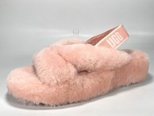 RRP £90 Brand New UGG Fab Yeah Slide Women's Pink Sheepskin Slippers Size 6