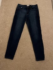 Curve Appeal Jeans Womens UK12 Blue Denim Skinny Comfort Stretch Flex Waist