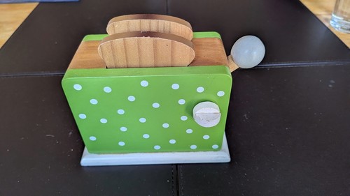Preschool toy wooden toaster - preschool,
