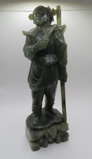 Carved green stone Eastern