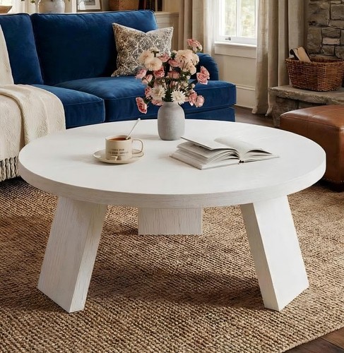Round coffee table modern - round,