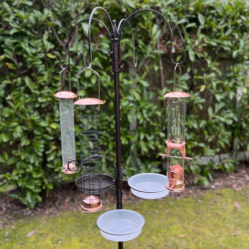 Metal garden bird feeding - garden,