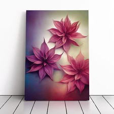 Three Radiant Flowers Canvas