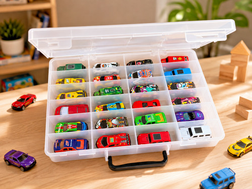 Toy car storage case holds - storage, 24