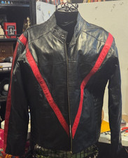 VTG 1980s Michael Jackson Leather Thriller Jacket Reverse Colorway Sz Large RARE