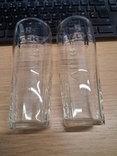 BECKS VIER HALF PINT GLASS X2