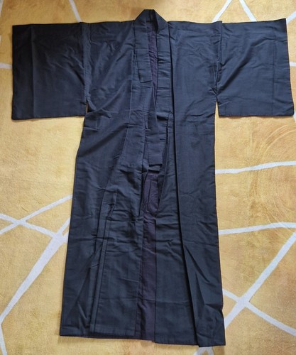 Black japanese kimono vintage - japanese,