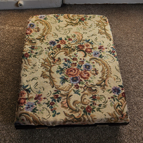 Folding wooden footstool - folding,