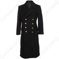 Black Navy Wool Great Coat -
