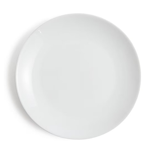 Dinner plate porcelain white - porcelain,