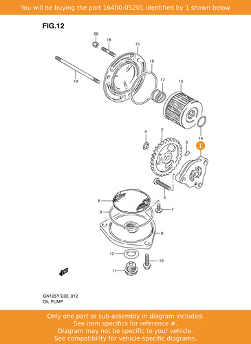 Suzuki pump assy engine oil - pump,