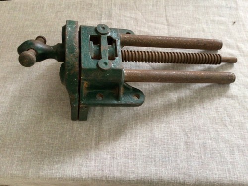 Vintage record bench vice - vintage,