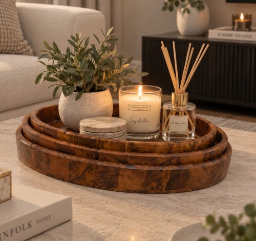 Stunning moroccan wooden trays - stunning,