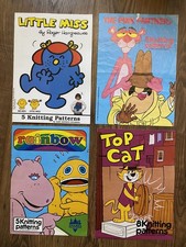 4 Jumper Knitting Pattern books Gary Kennedy Little Miss Rainbow Top Cat Panther
