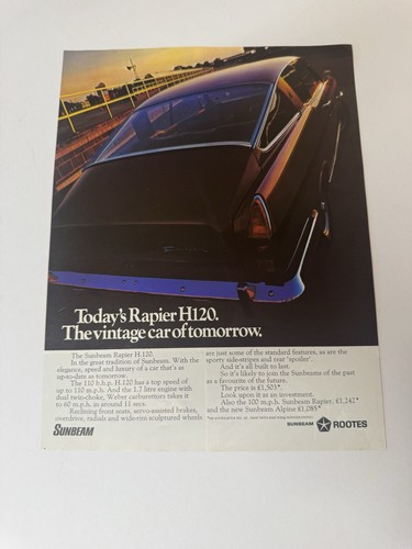Original vintage 1969 sunbeam - vintage,