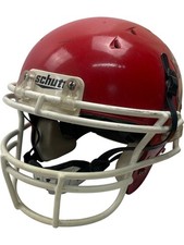 Schutt Red Full Face American Football Helmet with Face Mask - DISPLAY ONLY