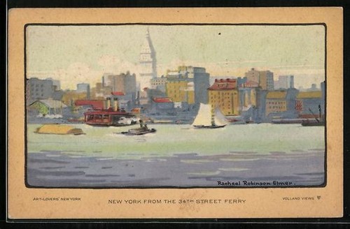 Postcard new york view - postcard,