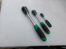 STAHLWILLE  SET OF 3 ex Military German Ratchets 512 435 415 ( 1/2",3/8",1/4").