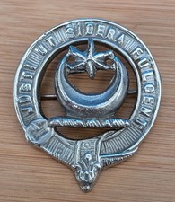 Antique SIlver Clan Badge Pin