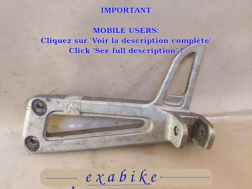 Left rear footrest plate - , for