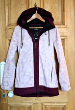 VOLCOM: WOMENS WESTLAND SNOWBOARD JACKET Insulated Snow skirt PINK MEDIUM