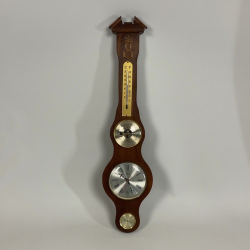 Vintage wooden weather station - vintage,