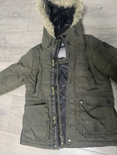 Boys Green Warm Winter Coat